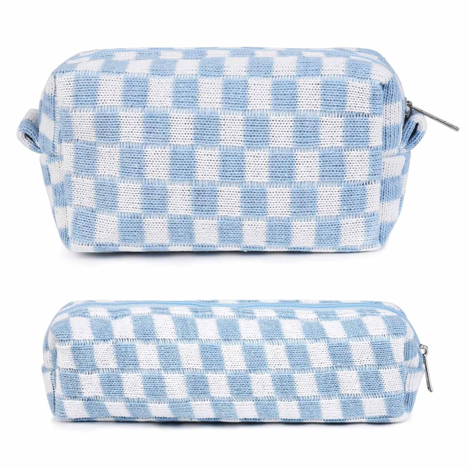 Checkered Travel Toiletry Organizer Set