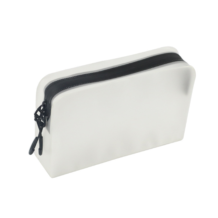 Double Zippers Frosted Wash Bag