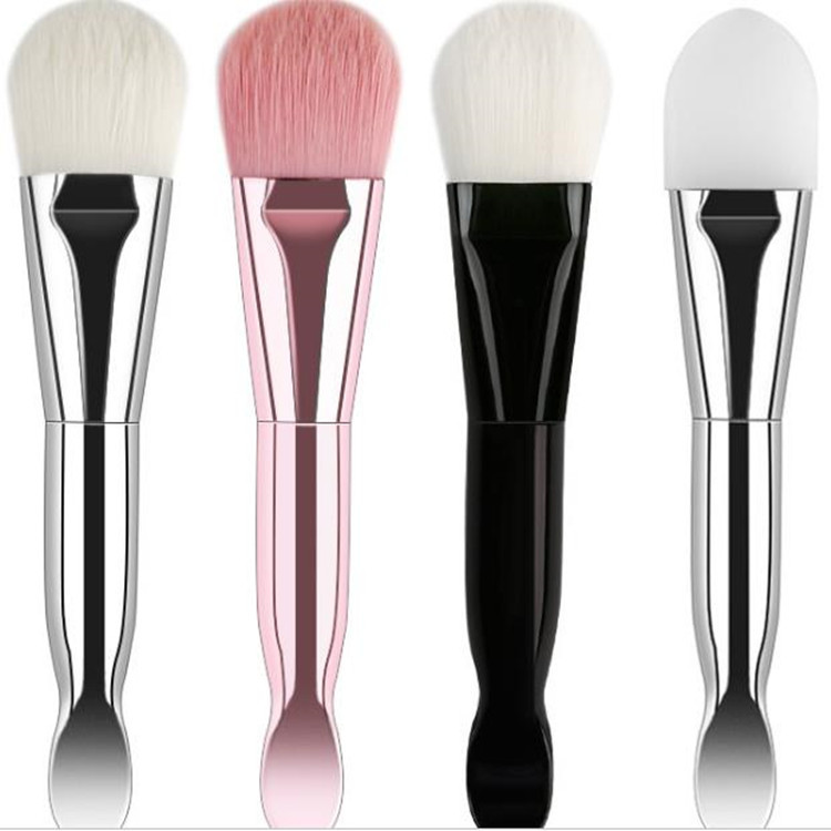 Double Ended Makeup Mask Brush with Spoon