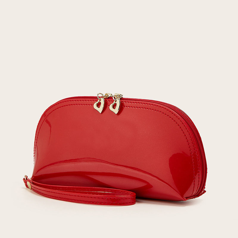 Patent Leather Makeup Pouch